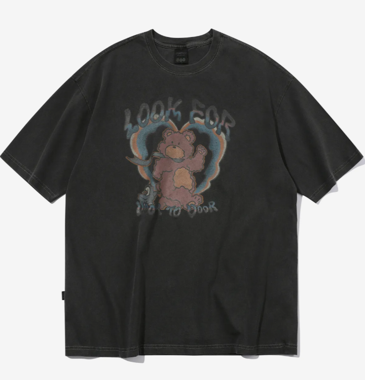CPGN STUDIO / Funtime teddy pigment short sleeve /smoke black /  JUL25