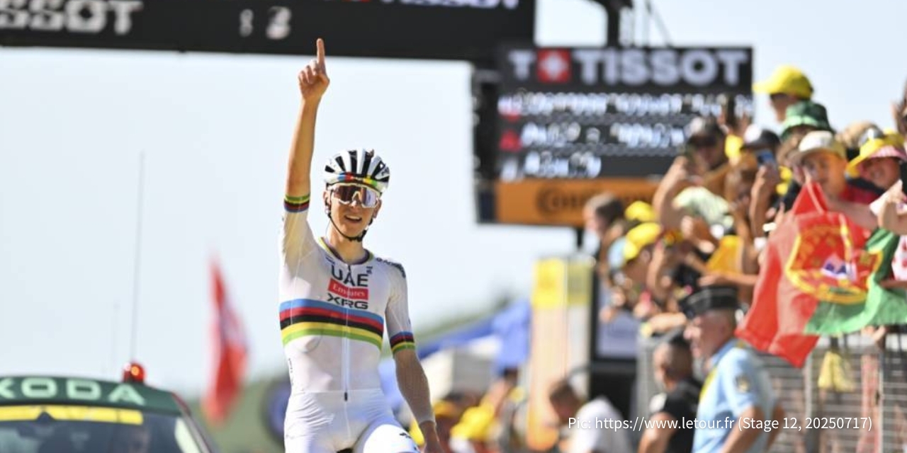 Pogacar宣示: 我才是GC王者 TDF2025 Stage12