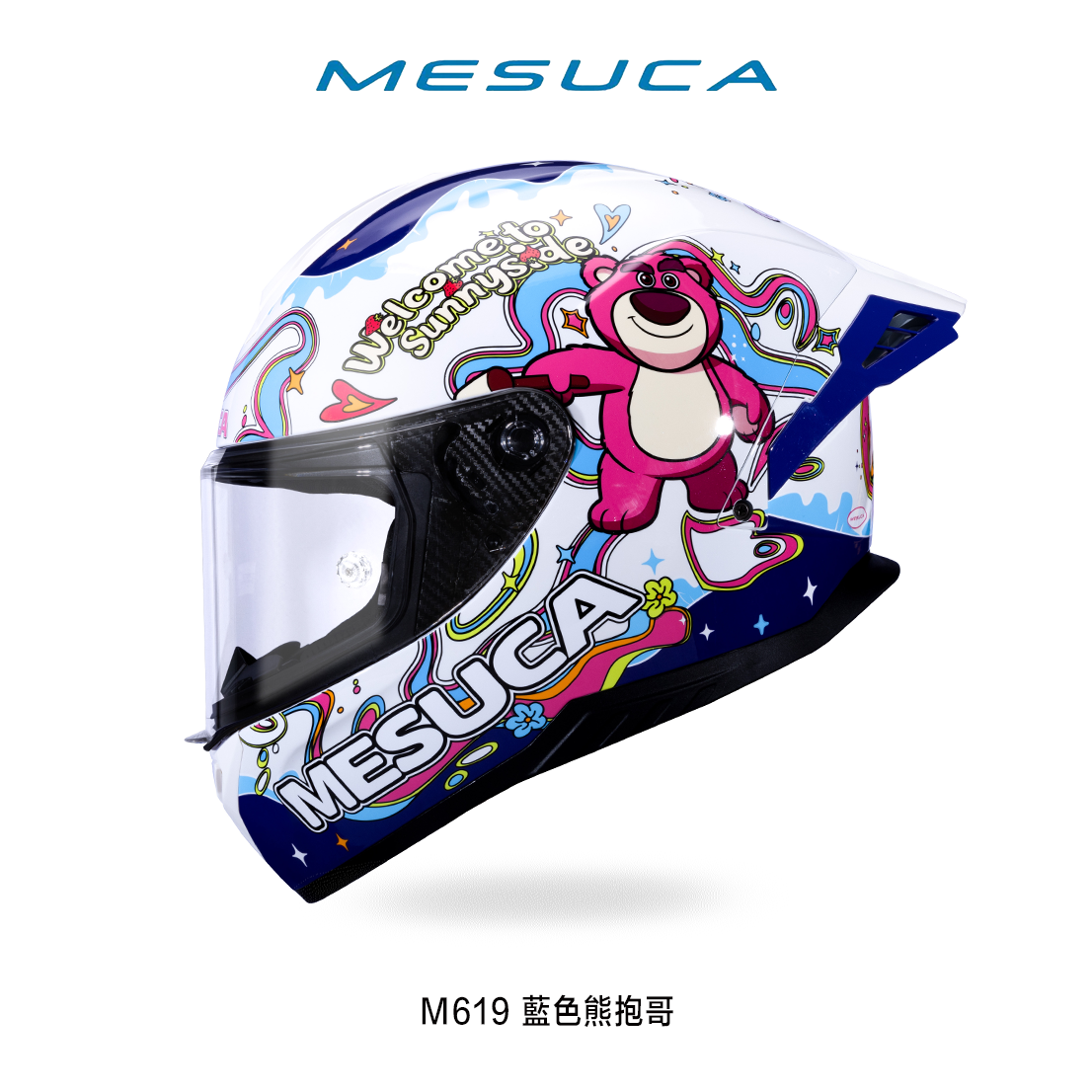 MESUCA M619 藍色熊抱哥 迪士尼聯名彩繪