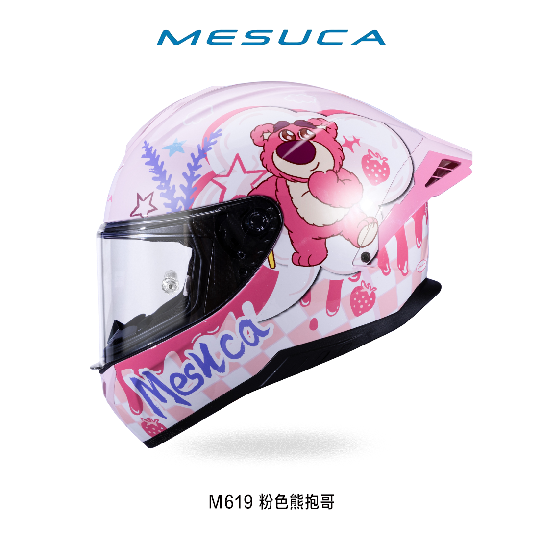 MESUCA M619 熊抱哥 粉紅熊 迪士尼聯名彩繪