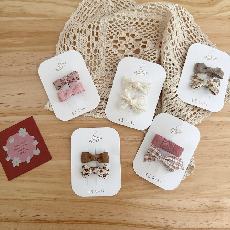 典雅蝴蝶結髮夾組