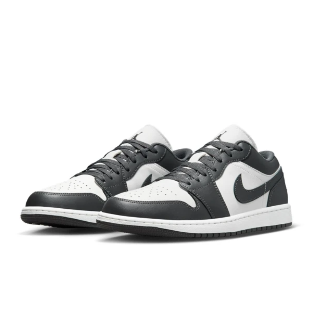 Nike Air Jordan 1 Low 男款 鐵灰色 皮革 運動休閒鞋 553558-044