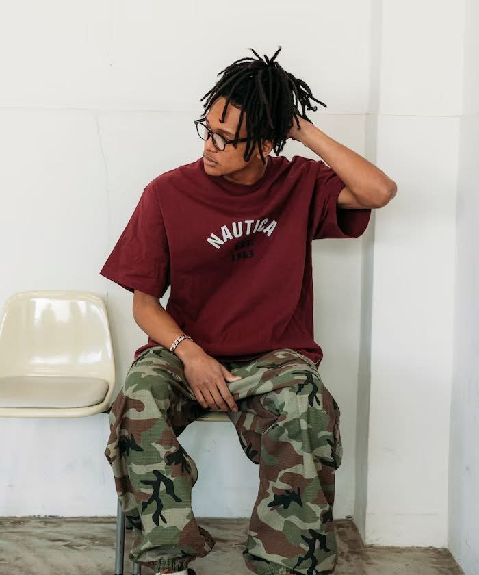 #預購 日本限定 NAUTICA Felt Patch Arch Logo S/S Tee 短踢 五色