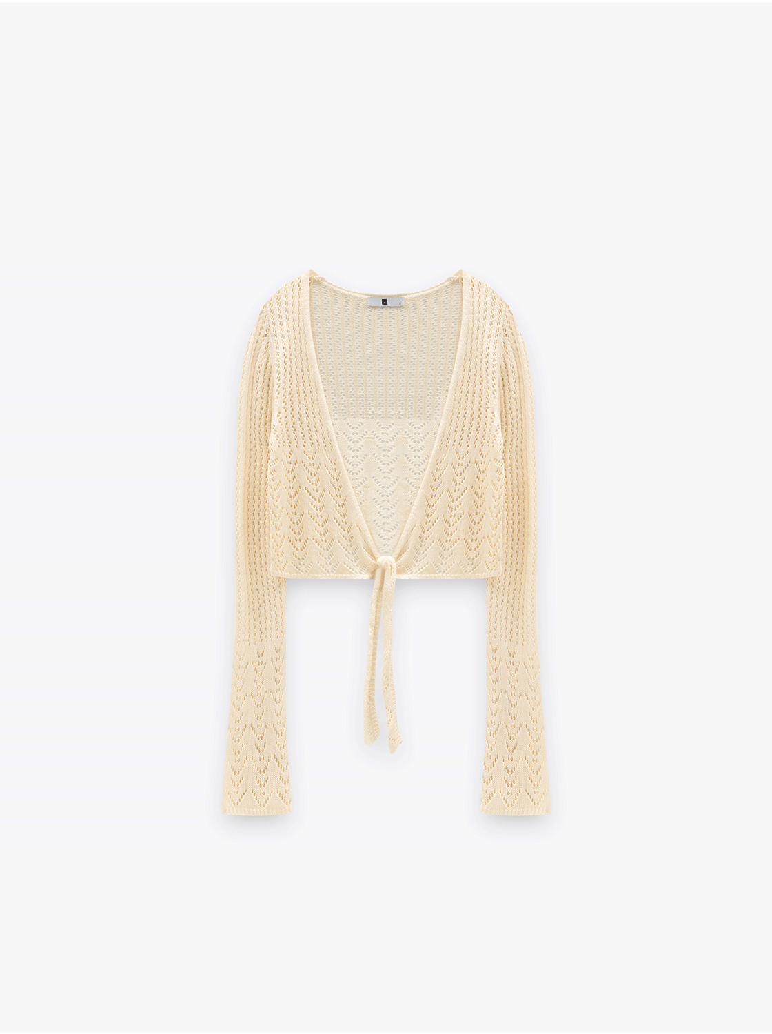 胸口綁結長袖上衣