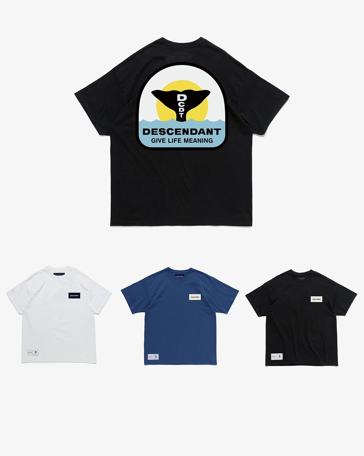 [現貨] DESCENDANT SS25 FLUKE UP SS | Black / Navy / White
