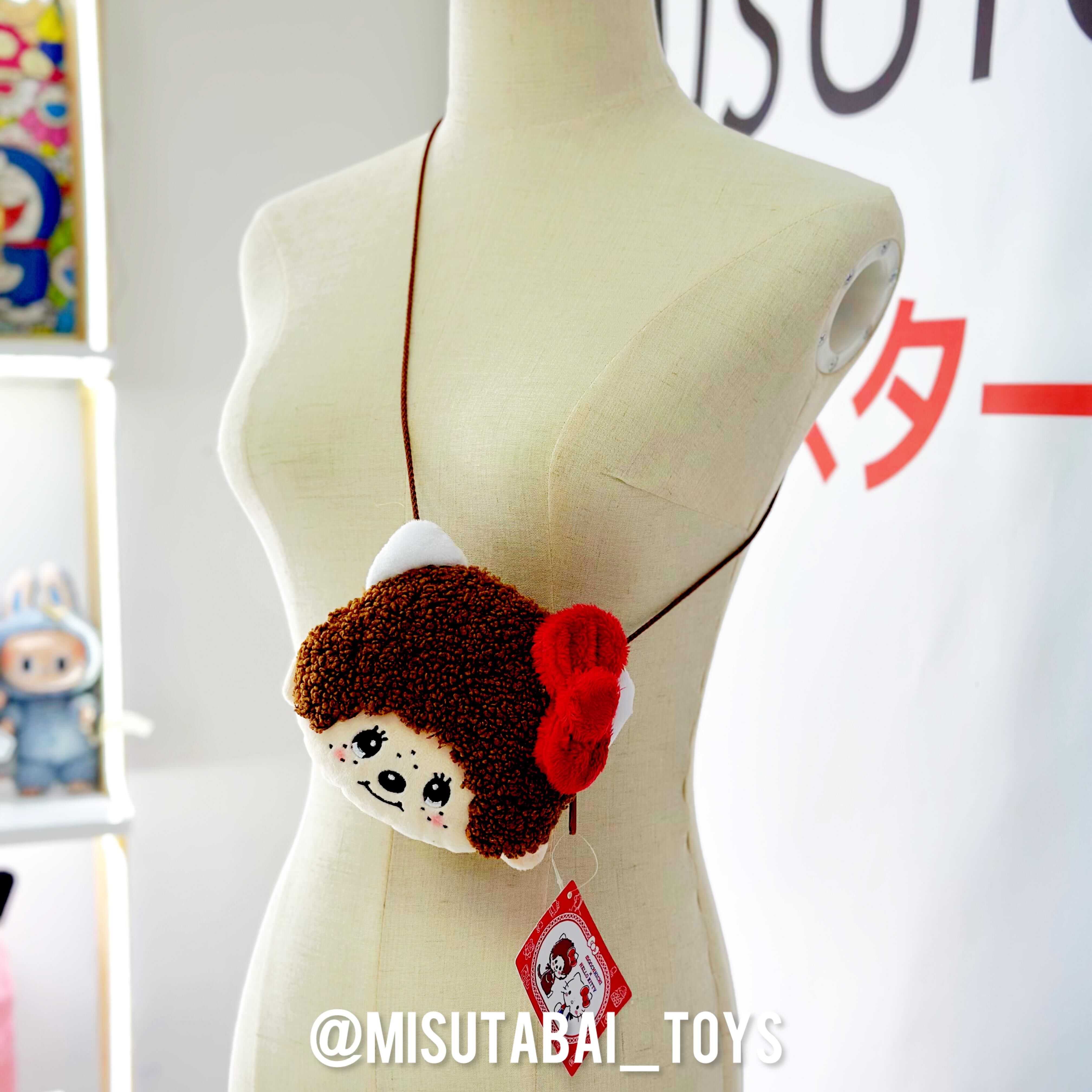 Monchhichi x Hello Kitty Face Pochette Shoulder Bag