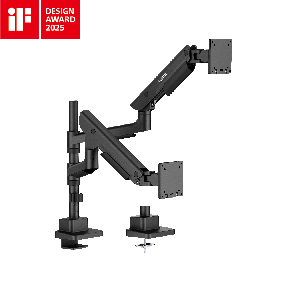 【FUNTE】Arco 重型氣壓式雙螢幕支架