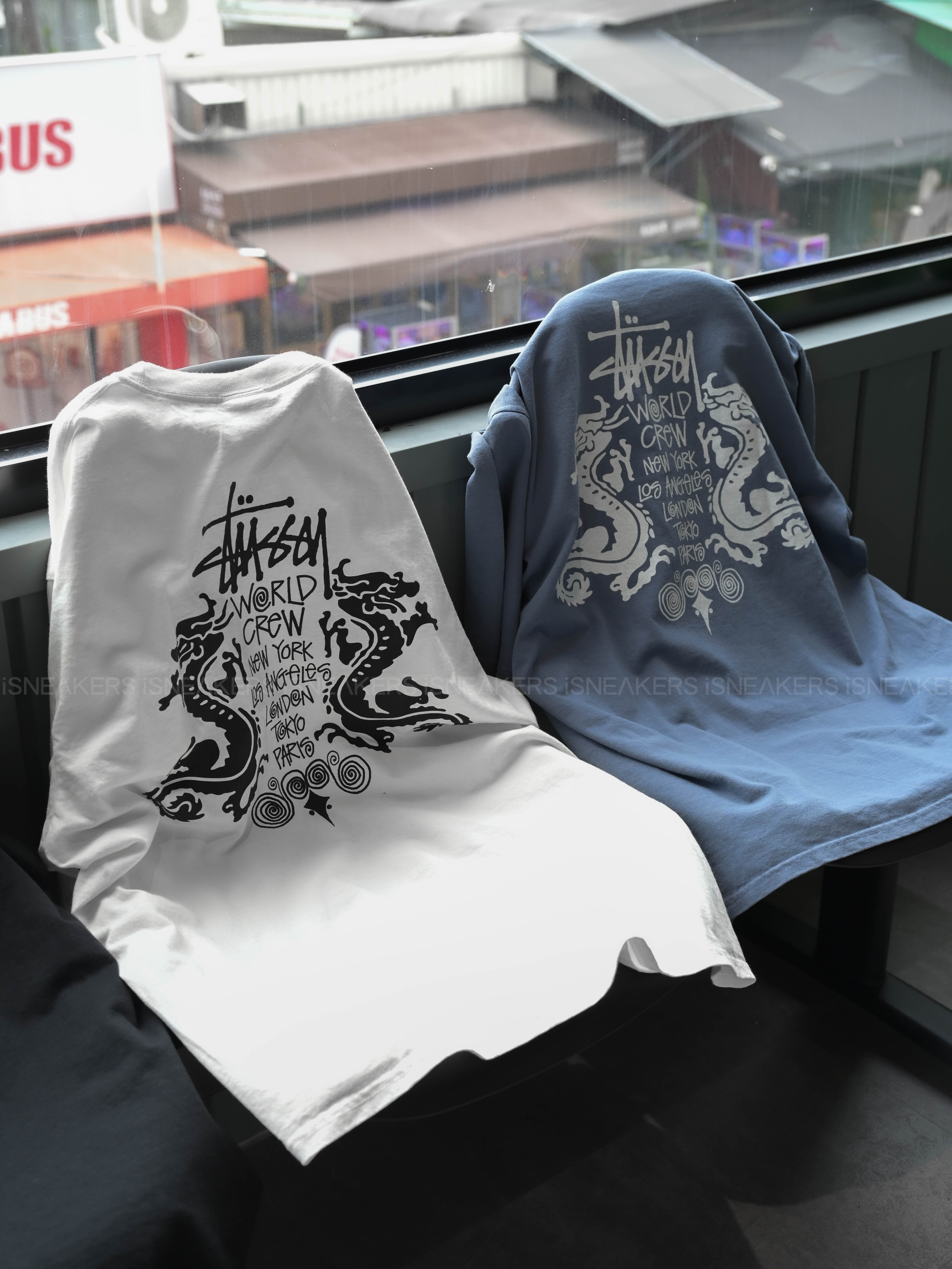 iSNEAKERS｜Stussy 25SS Double Dragon Tee Pigment Dyed 背部雙龍 短T 三色