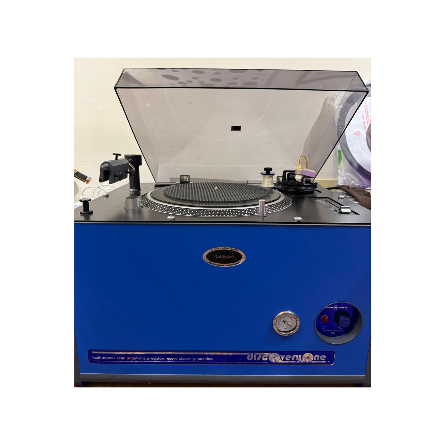 英國 Keith Monks discOvery mini One Sapphire 限量版 超級洗唱片機 (二手)