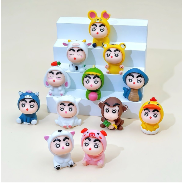 第十期预购 蜡笔小新小公仔 十二生肖  一套12只