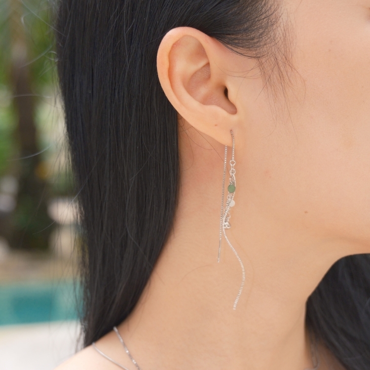 星點流光 Twinkle Line 純銀耳飾 針式耳墜耳環