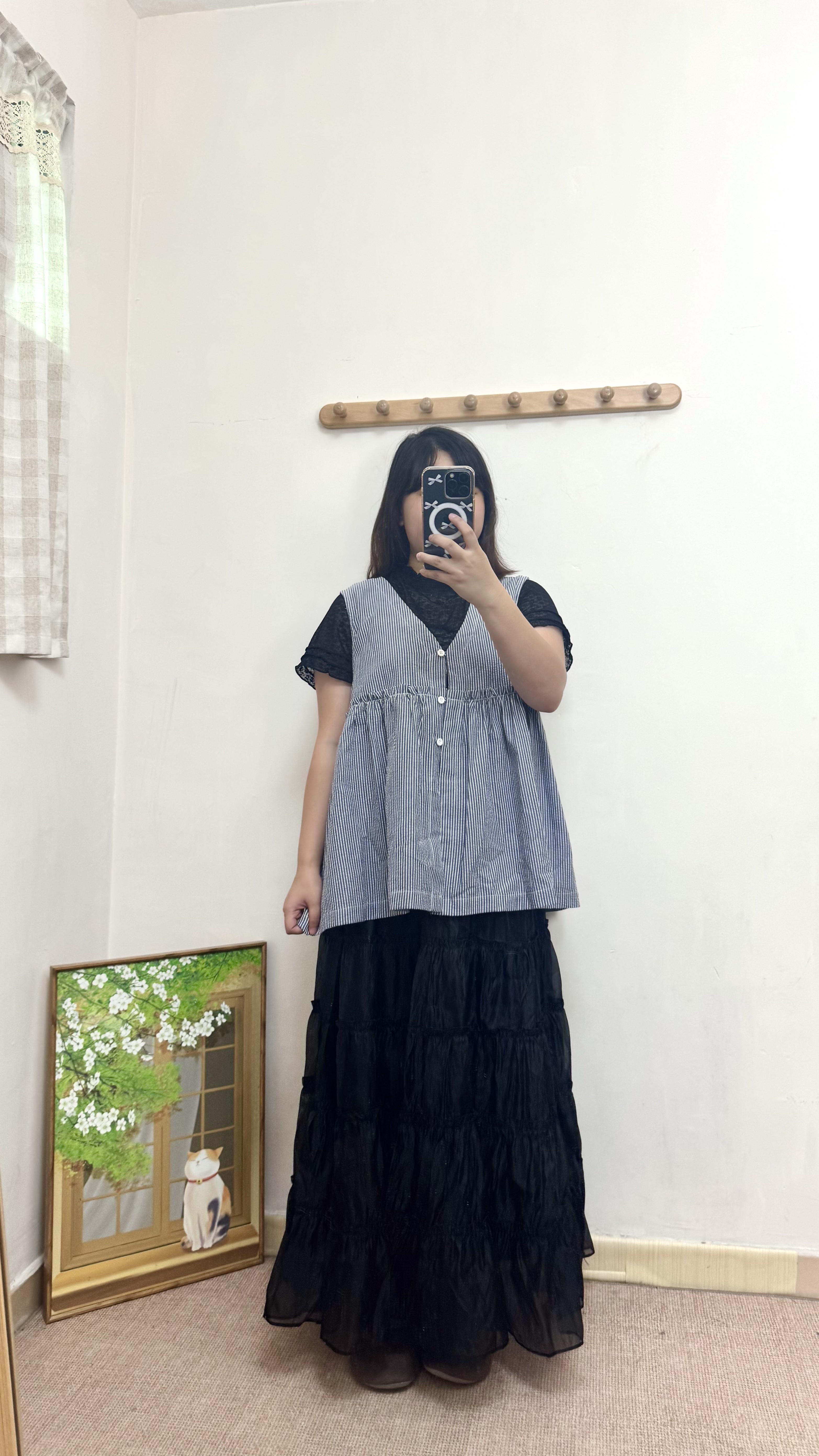 2 Way V 領直紋背心