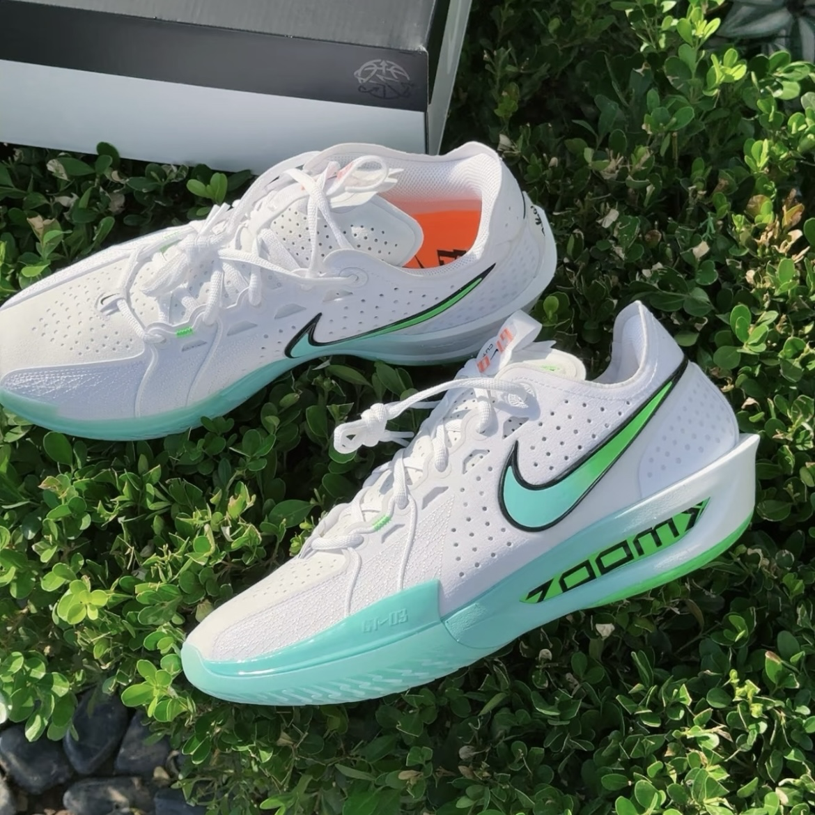NIKE G.T. CUT 3 EP "White Bleached Turquoise" 白綠 薄荷綠 漸層 耐磨 支撐 緩震 實戰籃球鞋 運動鞋