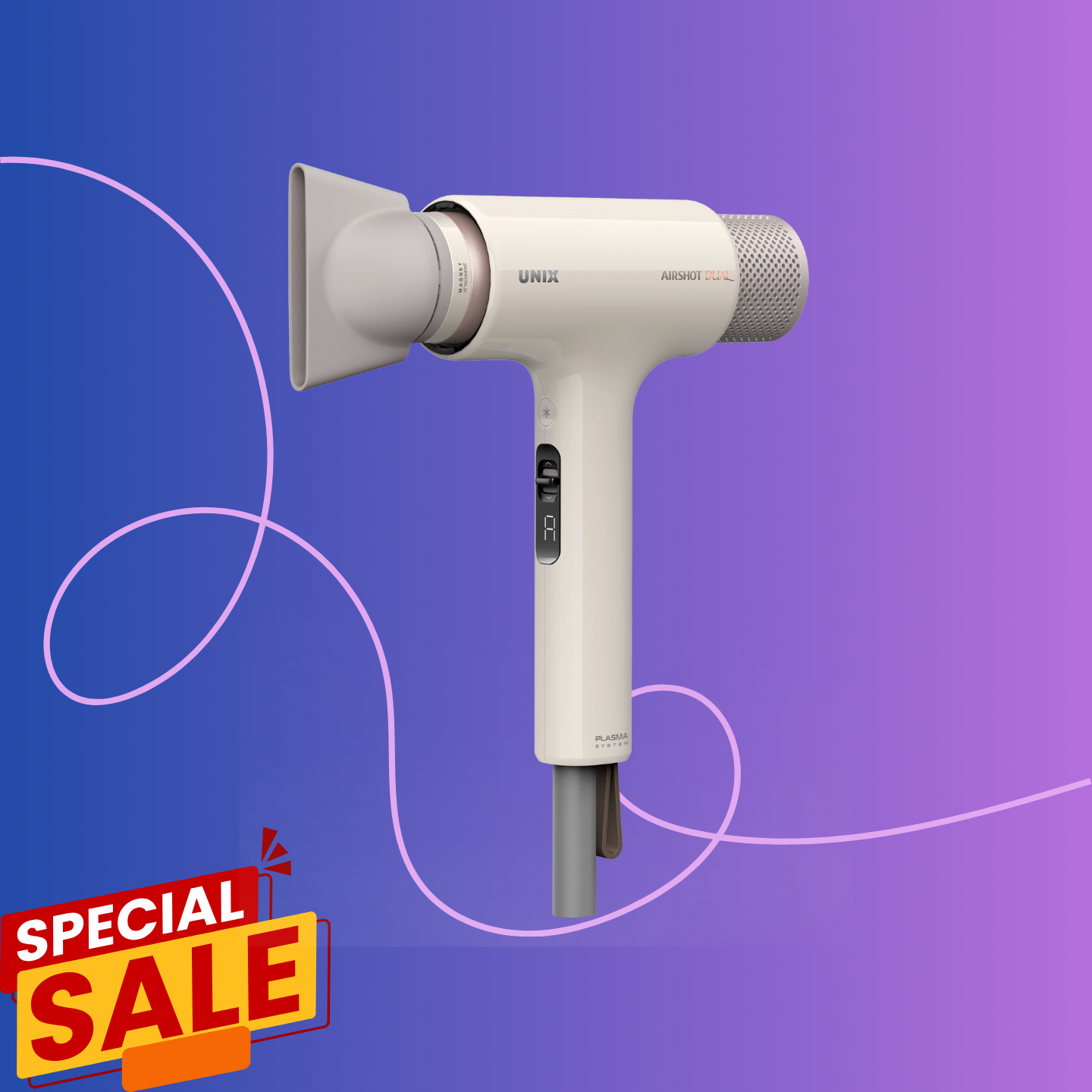 AIRSHOT DUAL motion 多功能吹風機