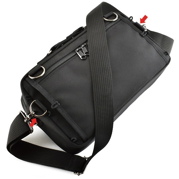VanNuys E391 Double Zipper Shoulder Bag