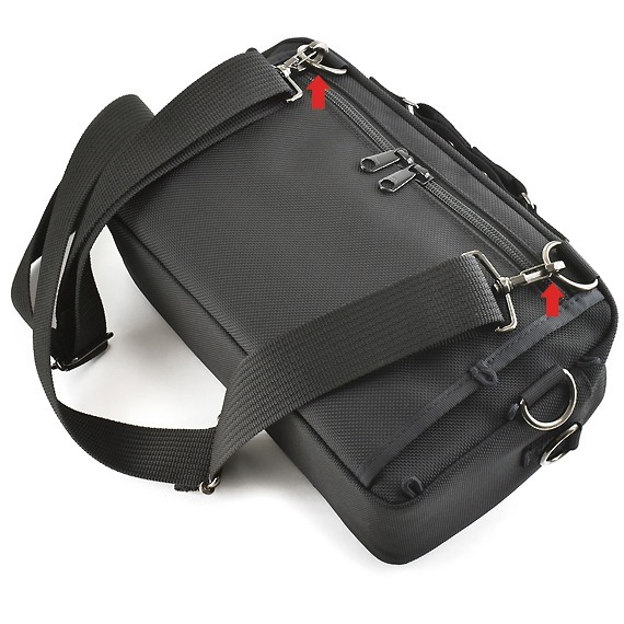 VanNuys E391 Double Zipper Shoulder Bag