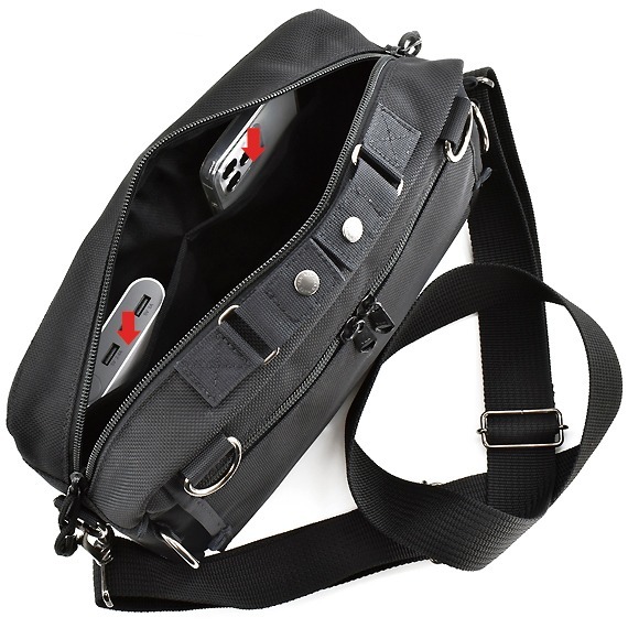 VanNuys E391 Double Zipper Shoulder Bag