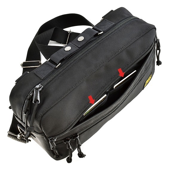 VanNuys E391 Double Zipper Shoulder Bag