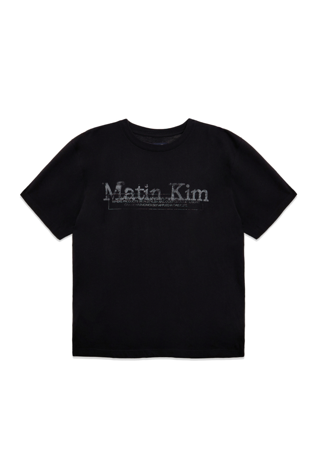 圖章LOGO印花上衣男款 黑色