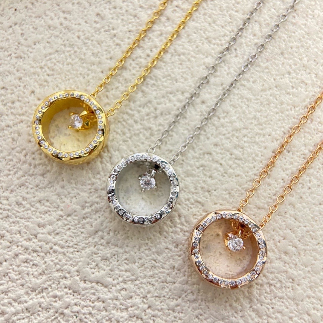 18k香奶奶coco”菱格滿月的高奢定製項鍊