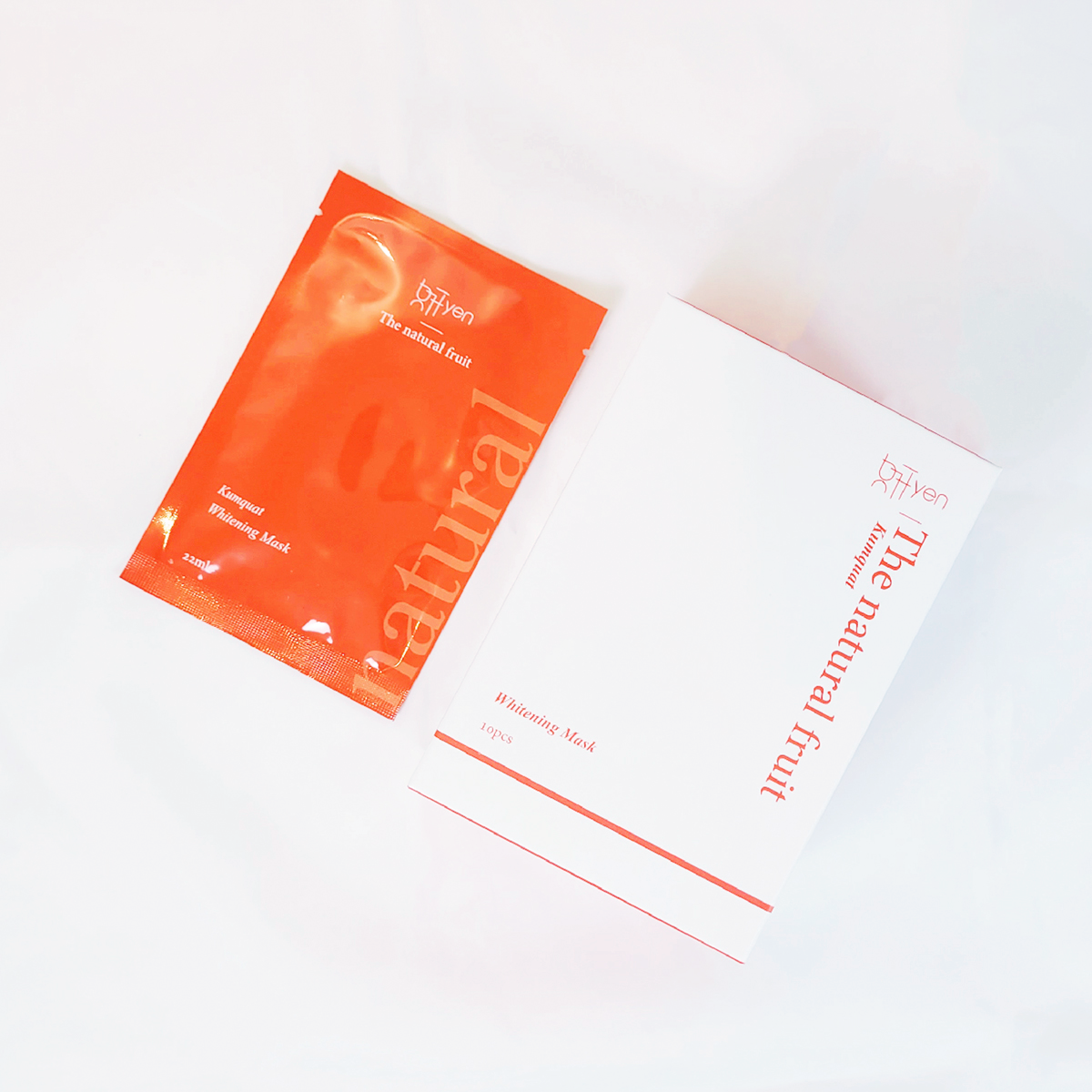 金柑光透白補水面膜