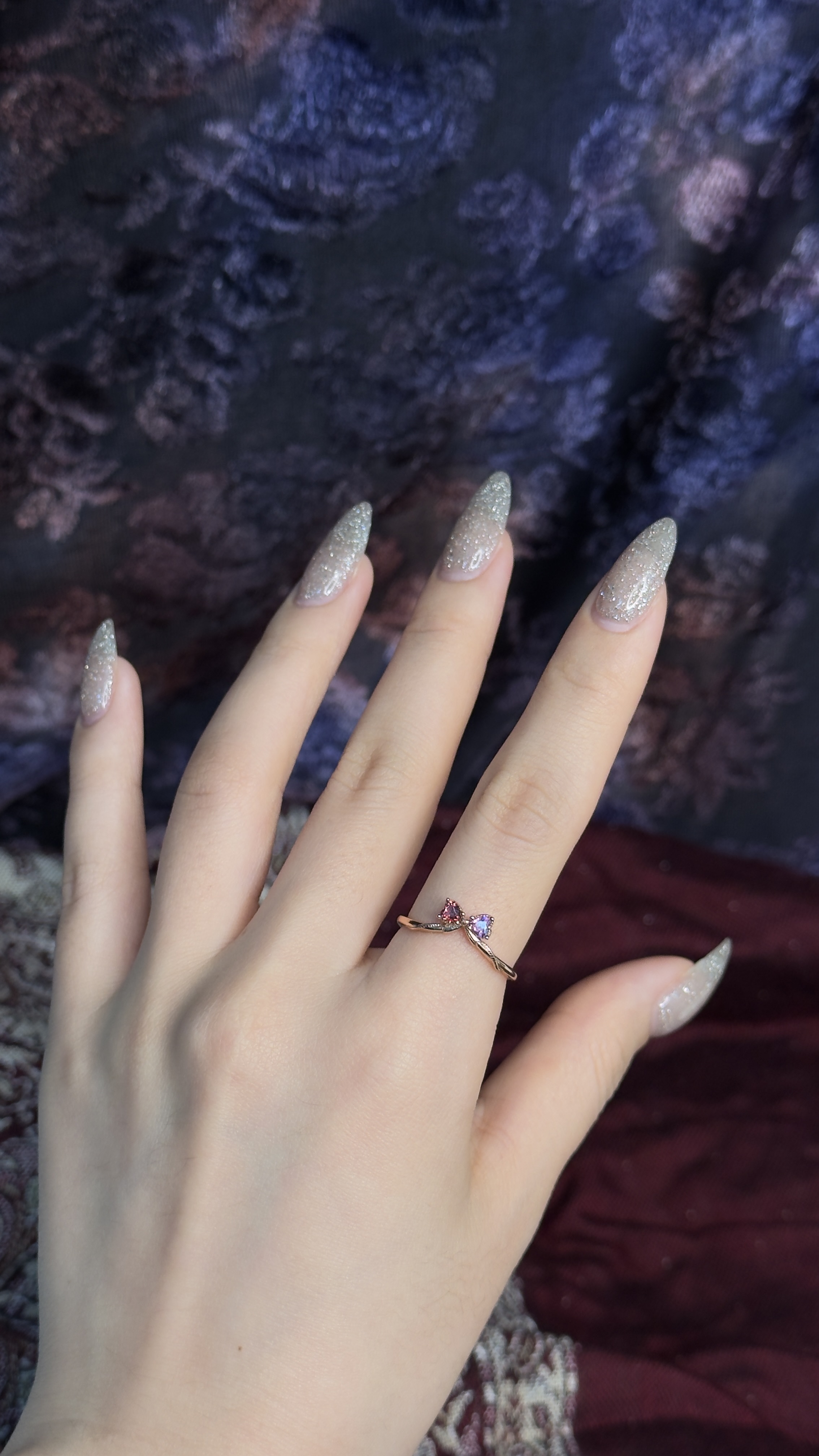 雙心藤語 疊戴戒指