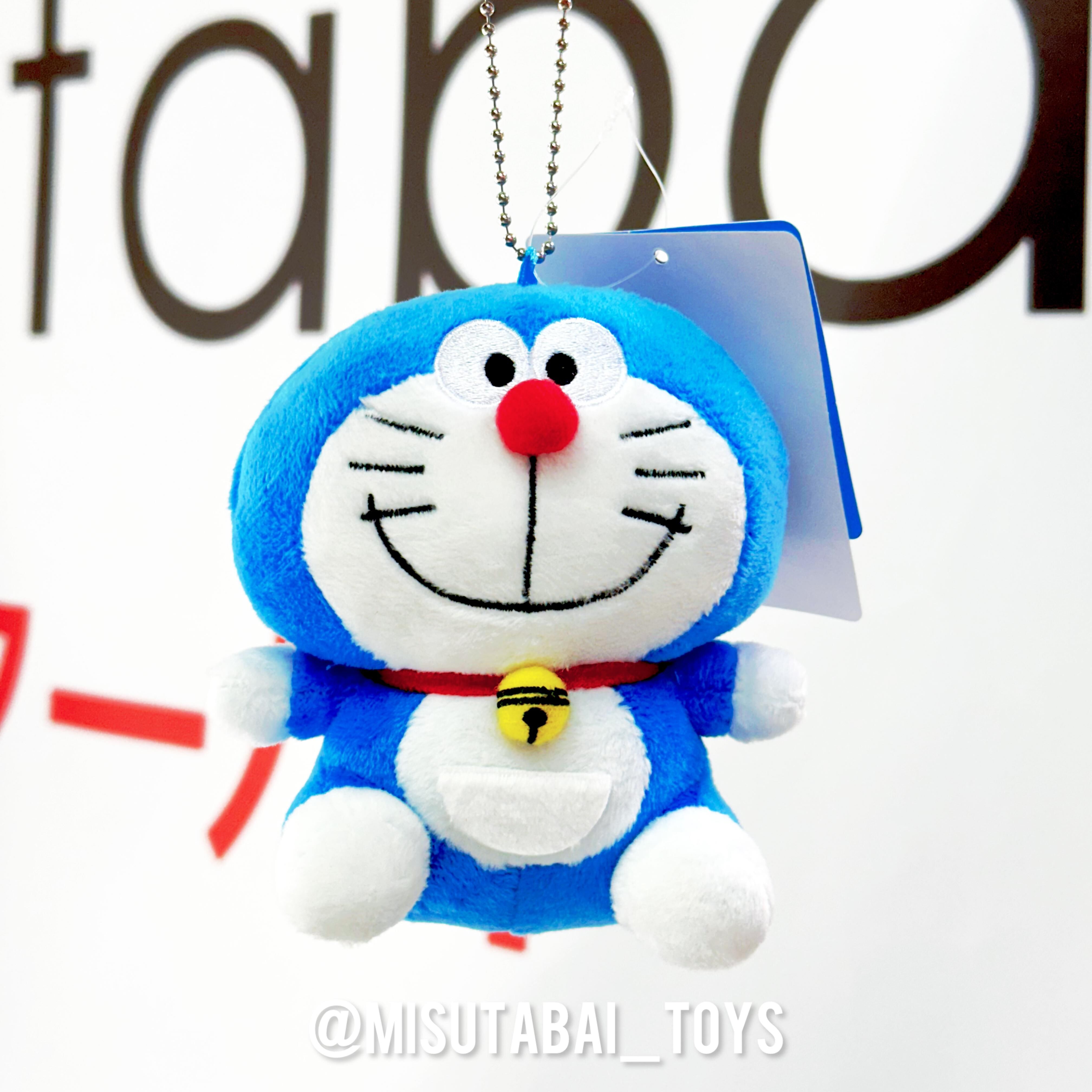 Doraemon Standard Mascot Sitting Plush Toy Blue