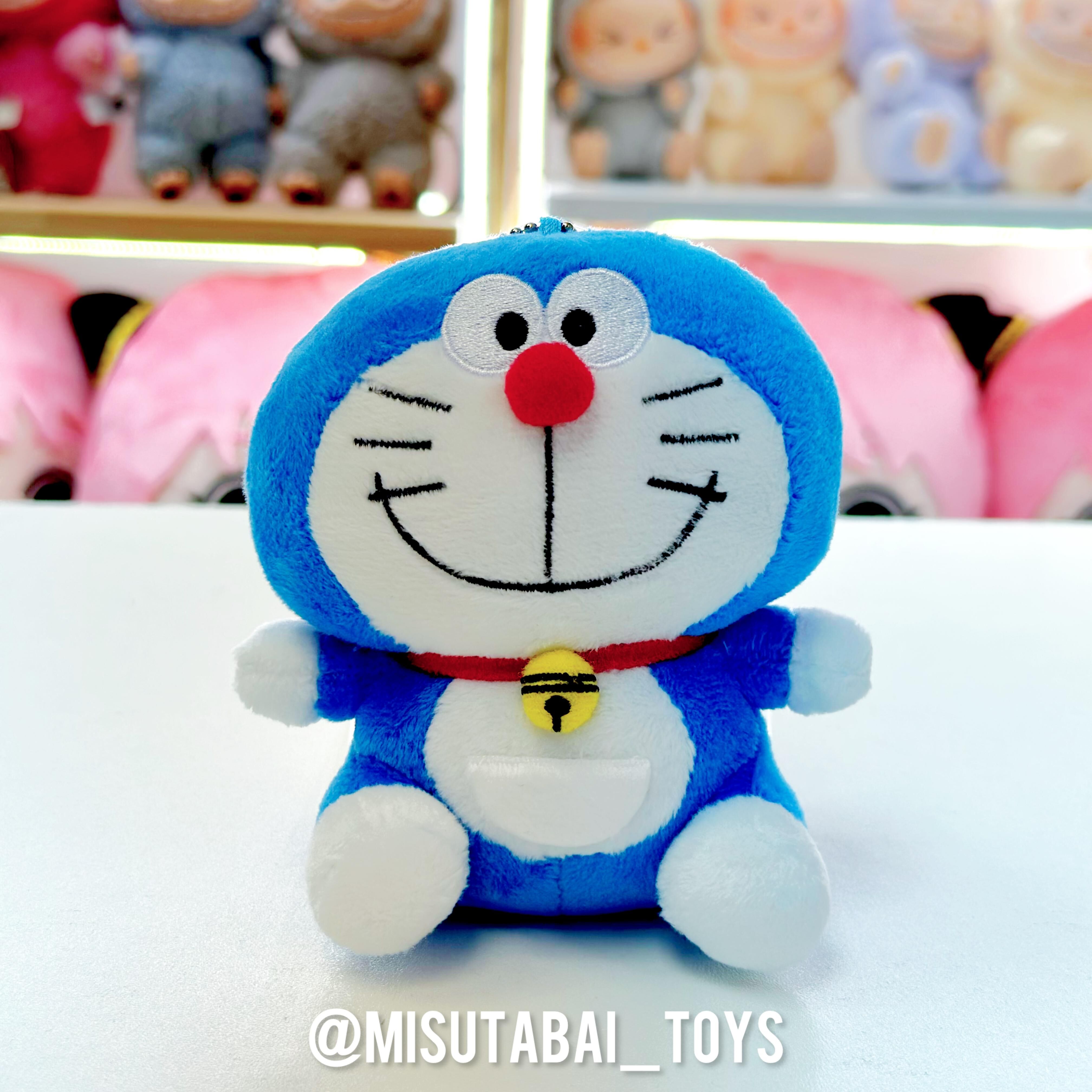 Doraemon Standard Mascot Sitting Plush Toy Blue