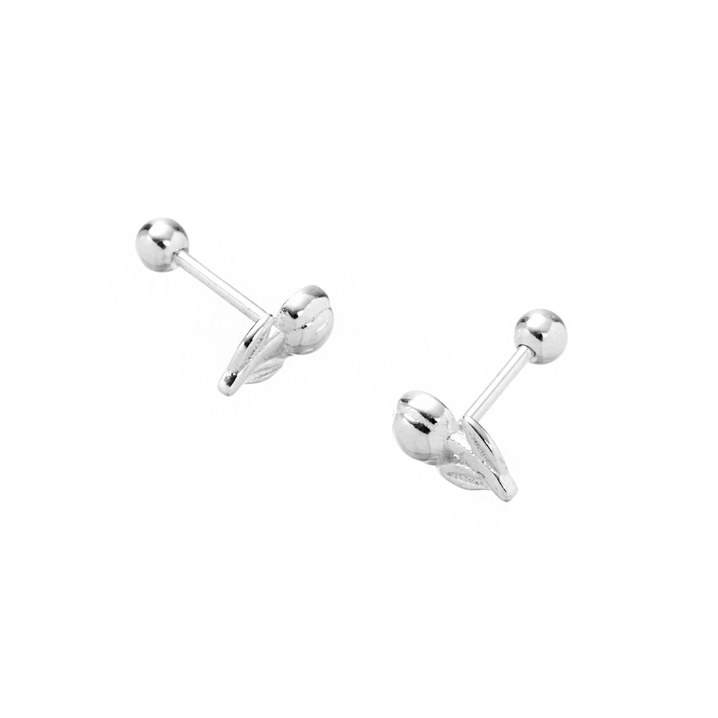 平價飾品,純銀,花,鬱金香,耳環