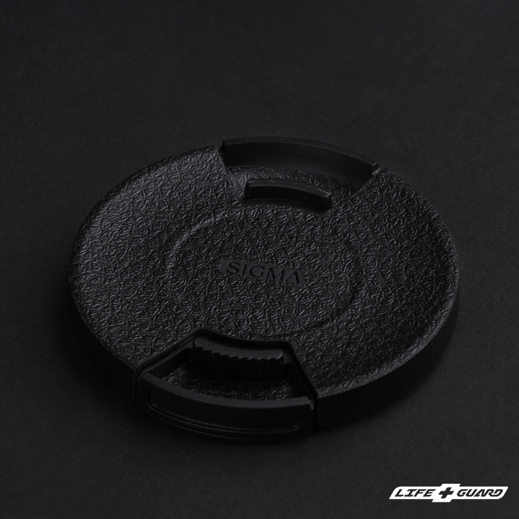 SIGMA 17-40mm F1.8 DC ART 鏡頭蓋貼膜展示圖，LIFE+GUARD 風格