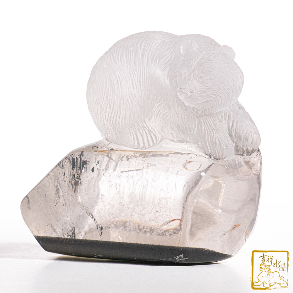 Green Phantom Quartz Bear 271g