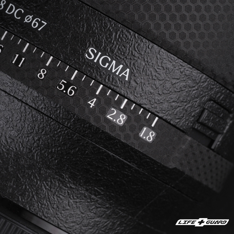 LIFE+GUARD 貼膜安裝特寫，適用 SIGMA 17-40mm F1.8 DC ART