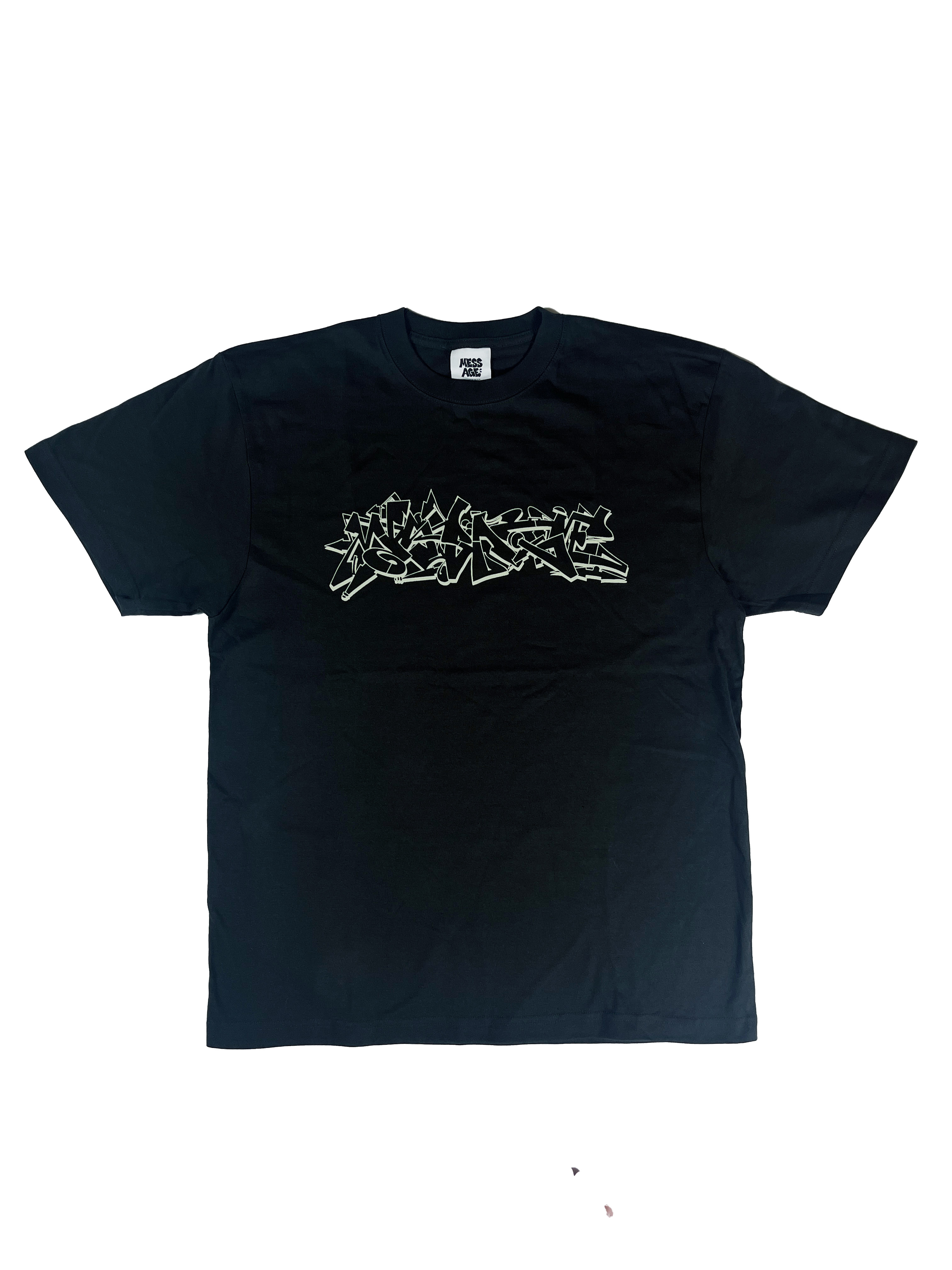 Mess-Age Piece Tee 鐵灰 / 粉綠