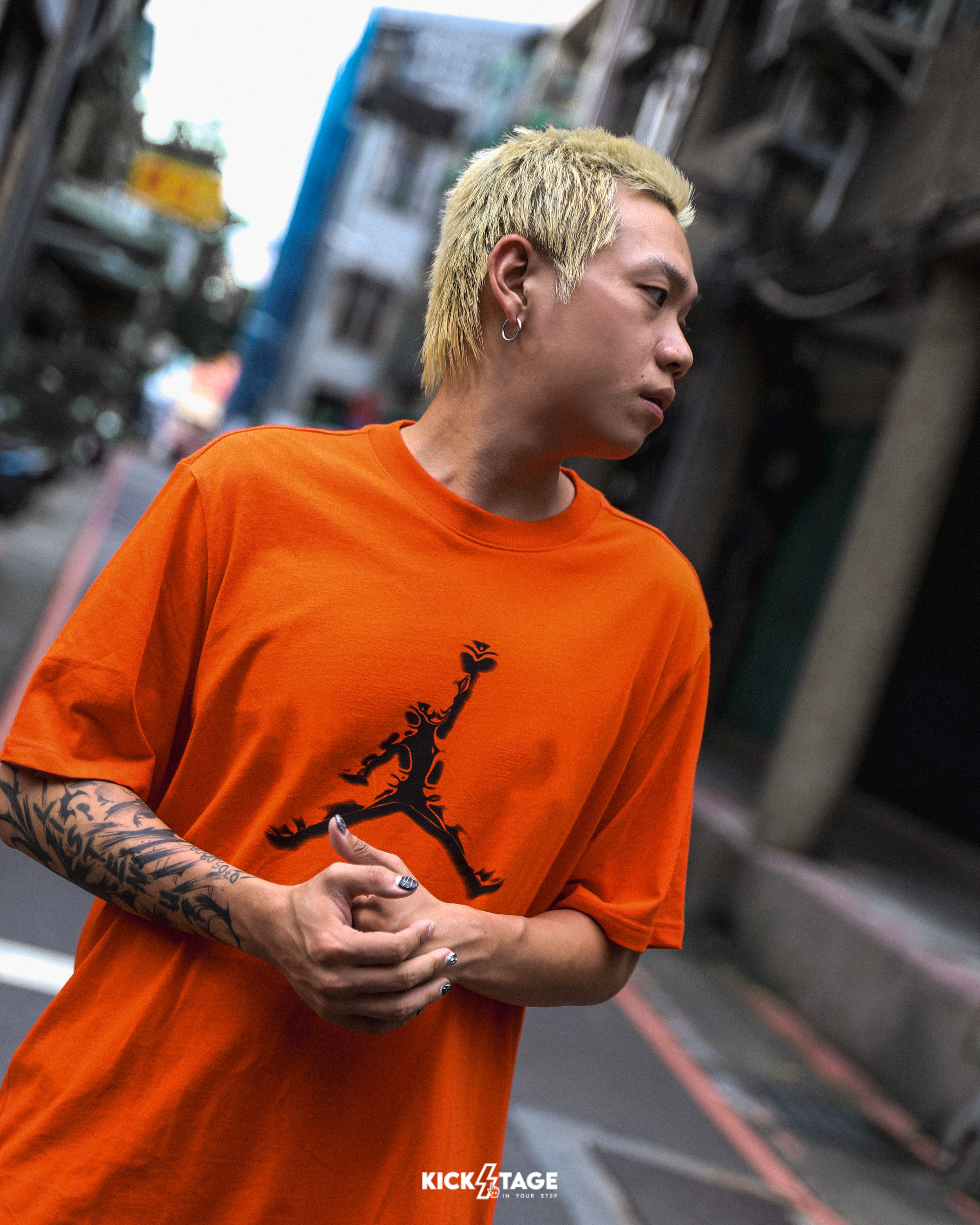 男款 NIKE DRY JORDAN TEE 橘 印花 喬丹 純棉 籃球 運動 休閒 短T【HQ9092-891】