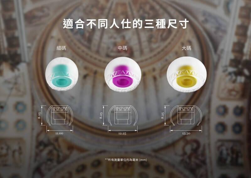 Eletech Baroque Stage 聲學耳膠三種尺寸