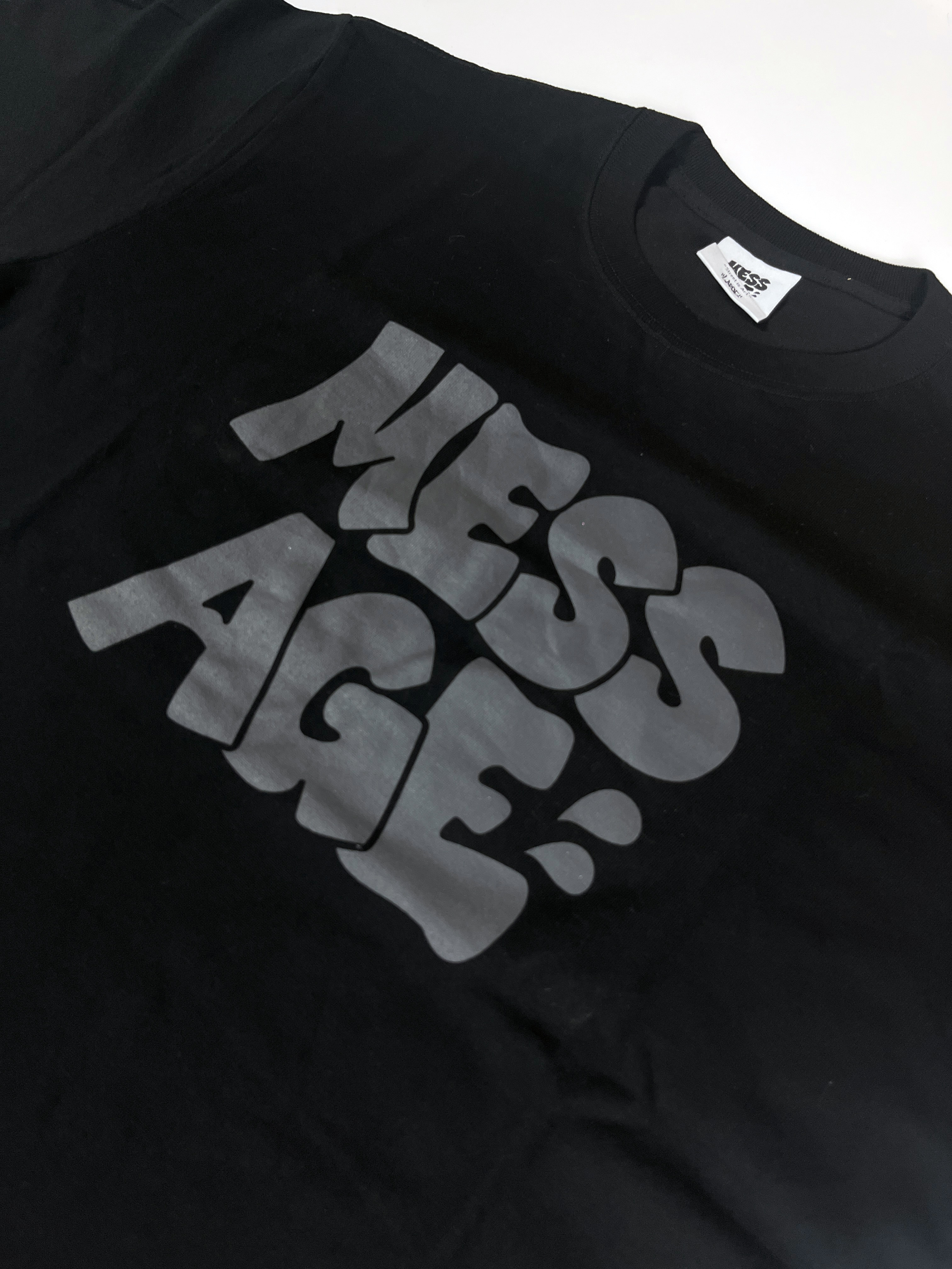 Mess-Age Logo Tee 黑／灰