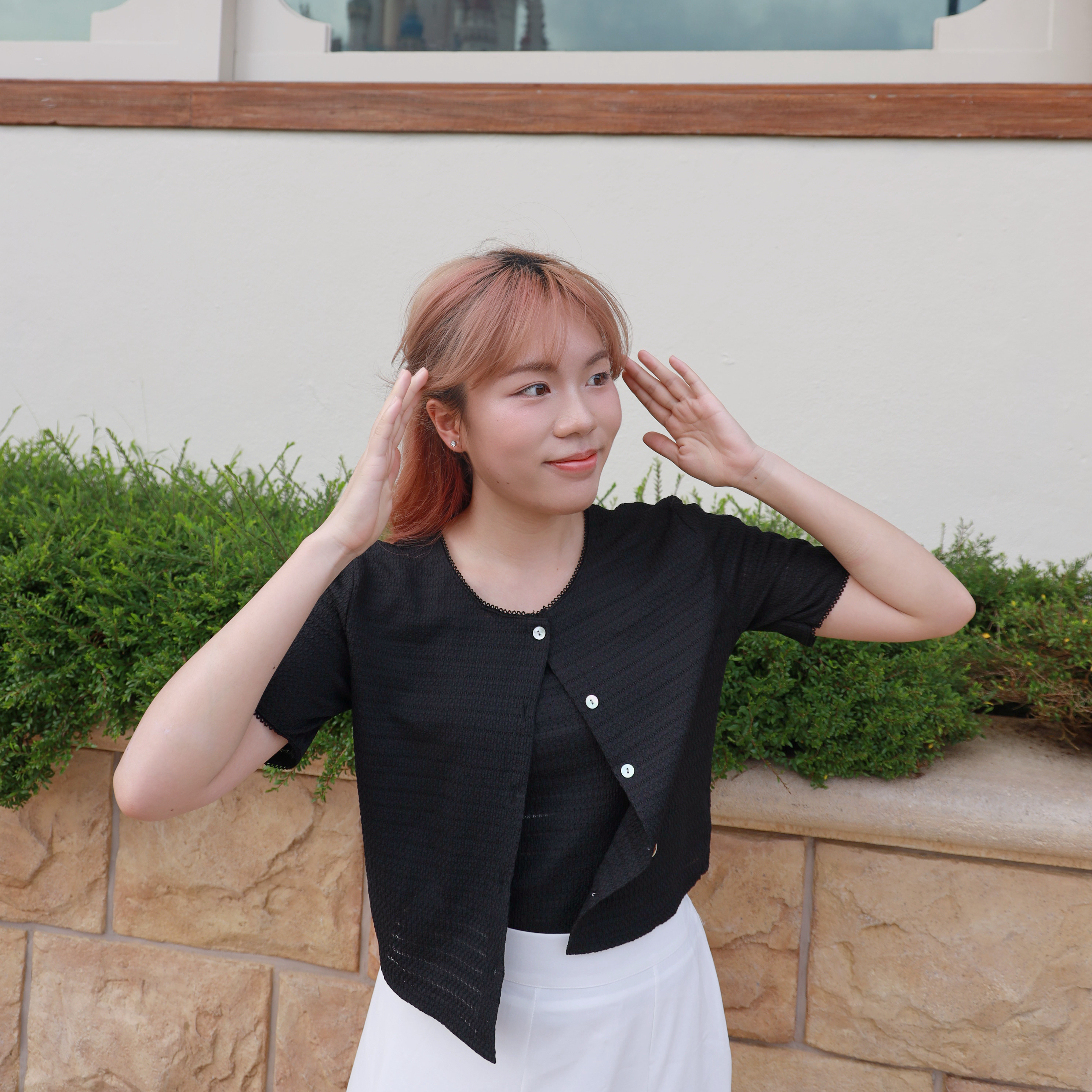 ||TOP579|| 仙氣月瓣外套背心套裝