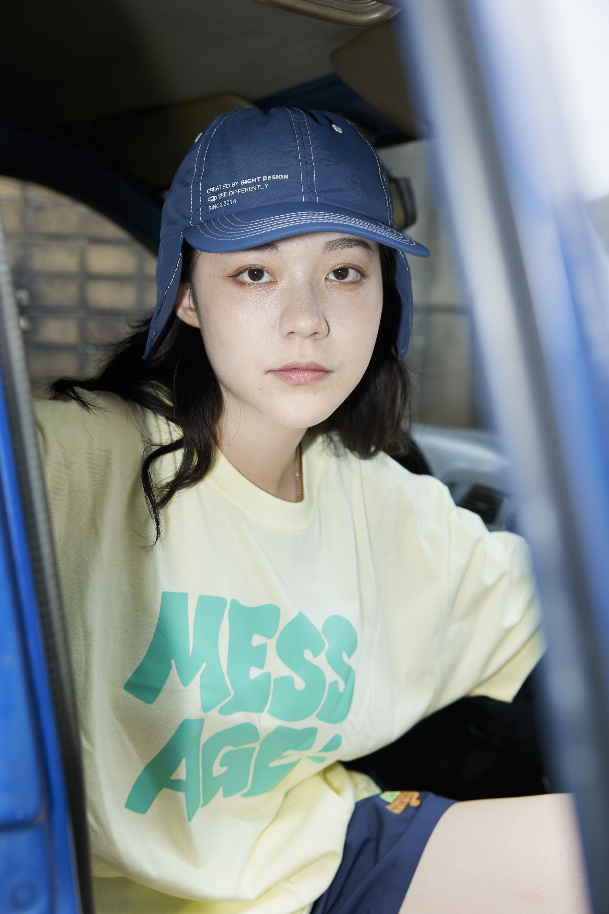 Mess-Age Logo Tee 霜黃 / 寶石綠
