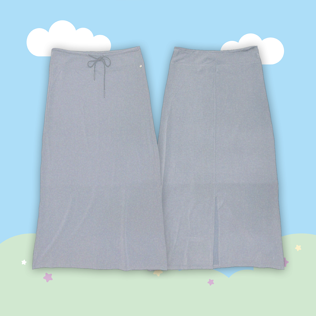 こ♡こ 太空棉彈性開衩長裙