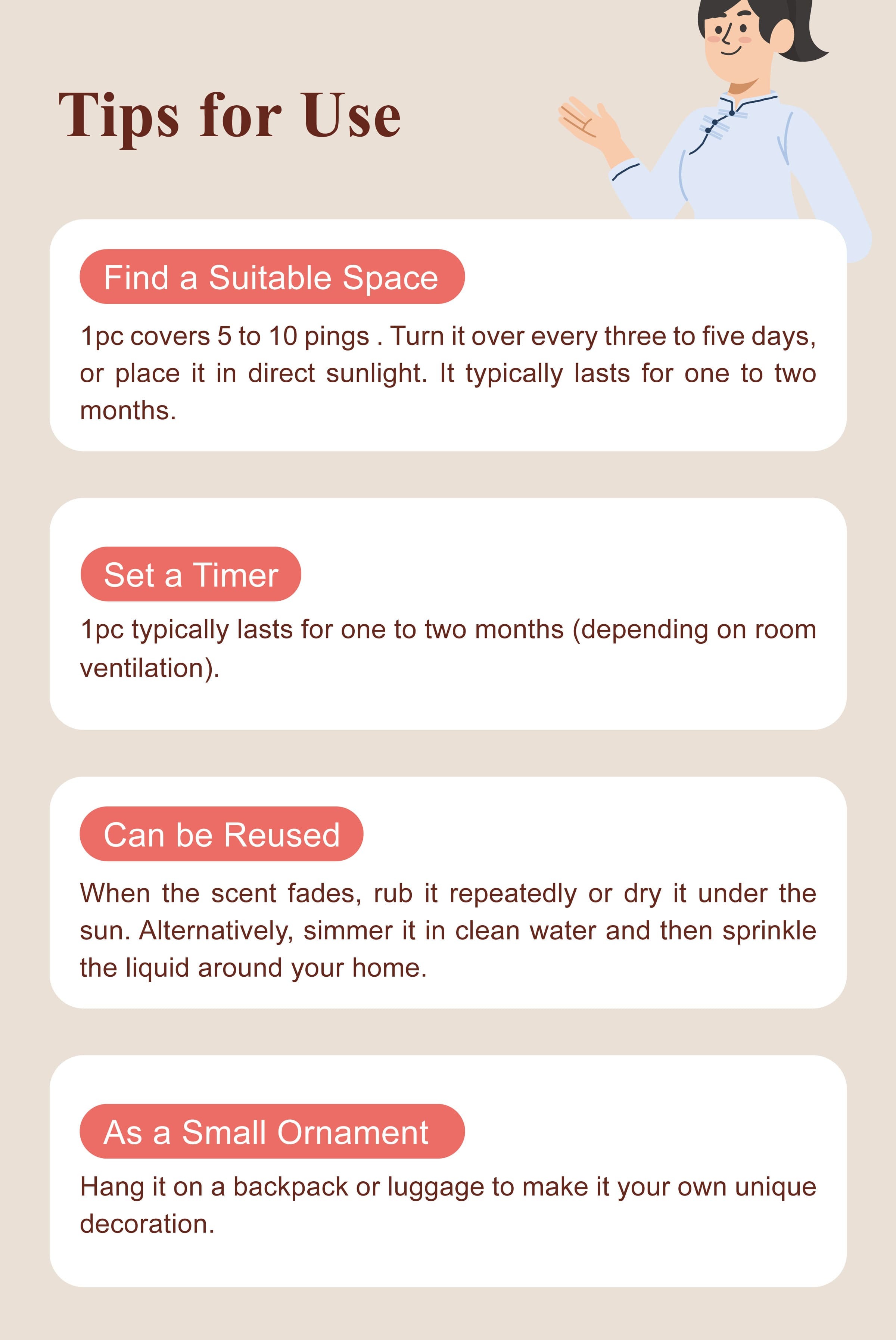 Tips for Use Aromatic Herb Sachet