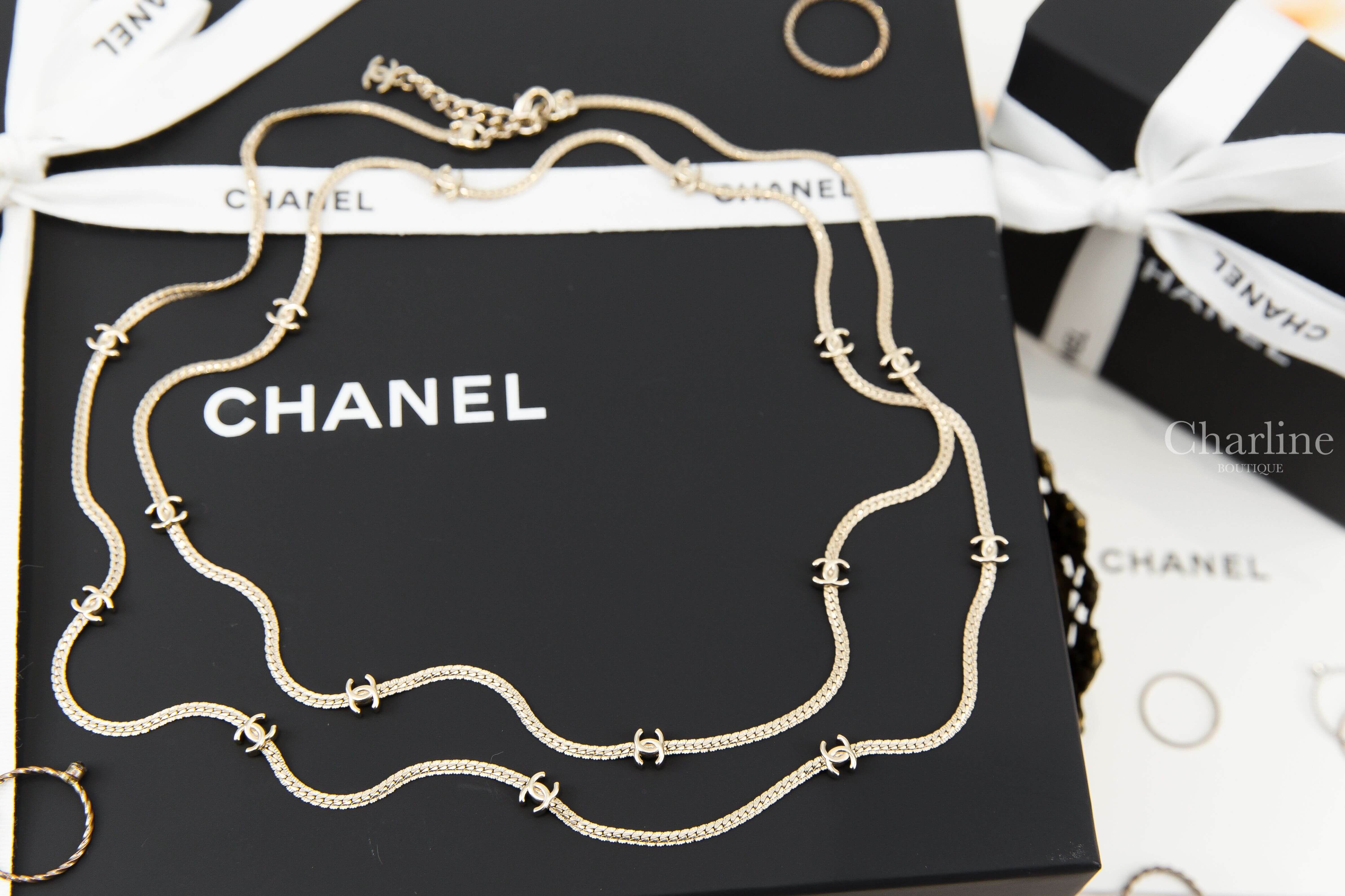 Chanel Long Necklace 金色十五顆CC長項鍊