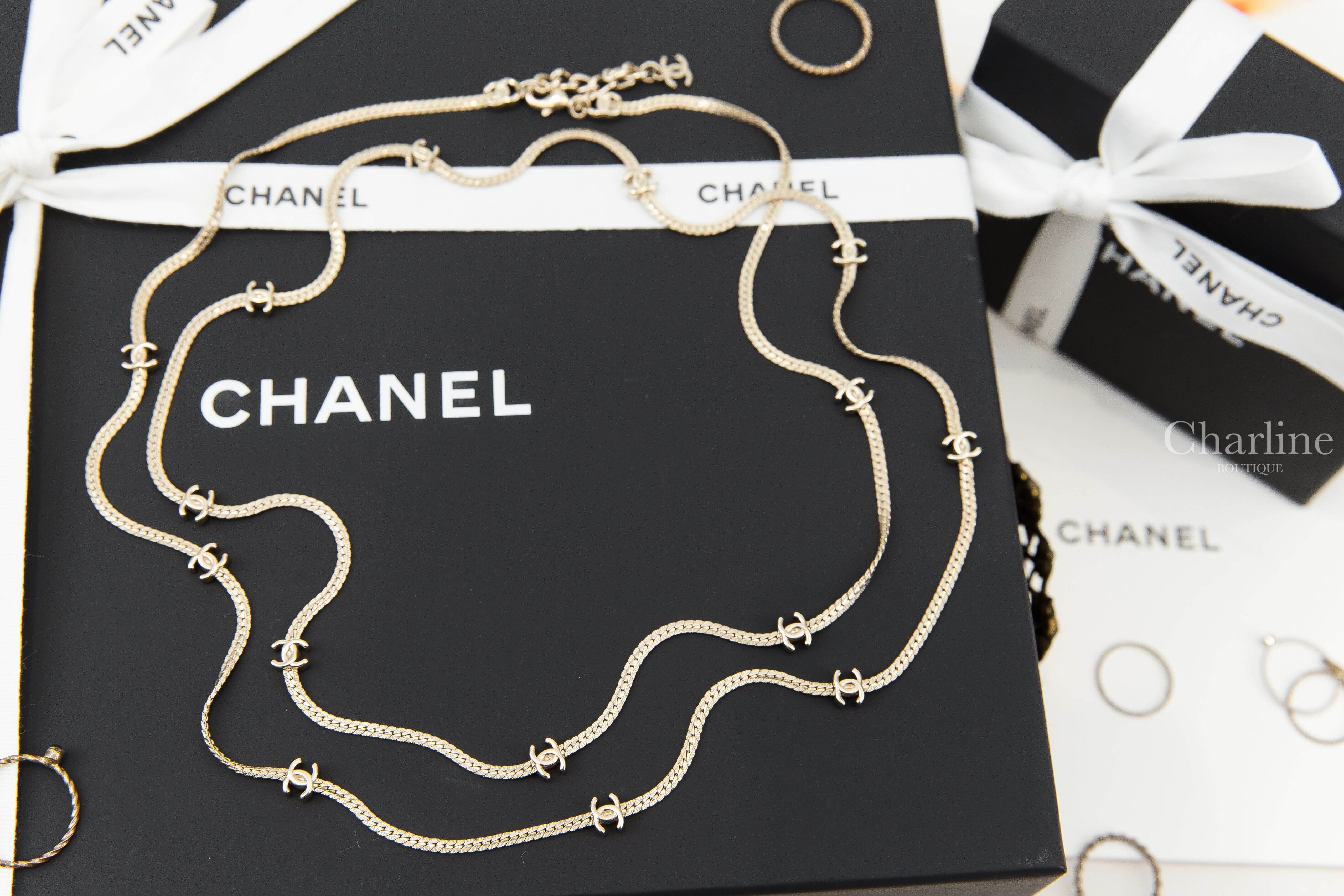 Chanel Long Necklace 金色十五顆CC長項鍊-Charline Boutique 精品代購