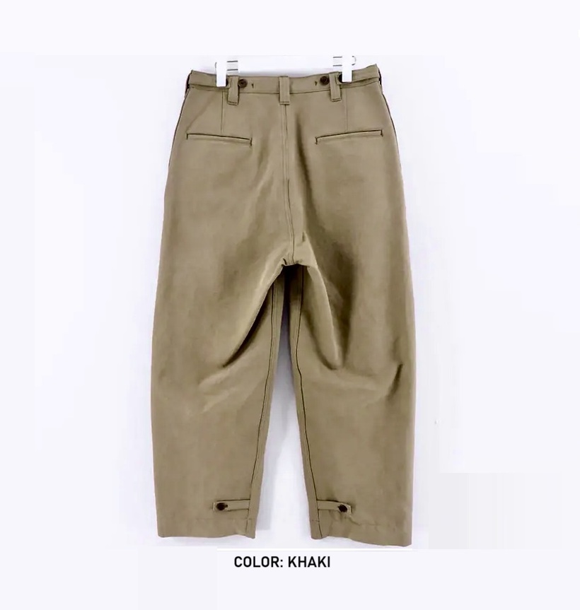 LAST PCS: A.PRESSE MOTORCYCLE TROUSERS - KHAKI SIZE 3 PRE ORDER ITEM (預訂中)