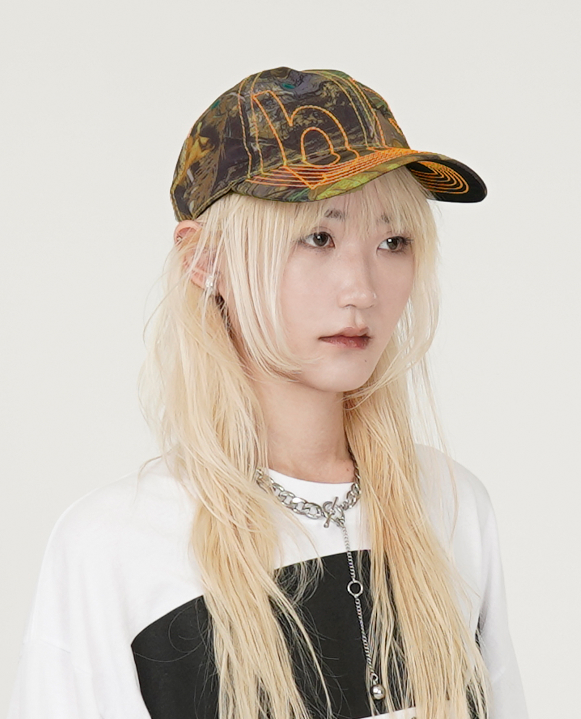 b.Eautiful Vapor 6 Panel Hat (Night Camo) - 25SS