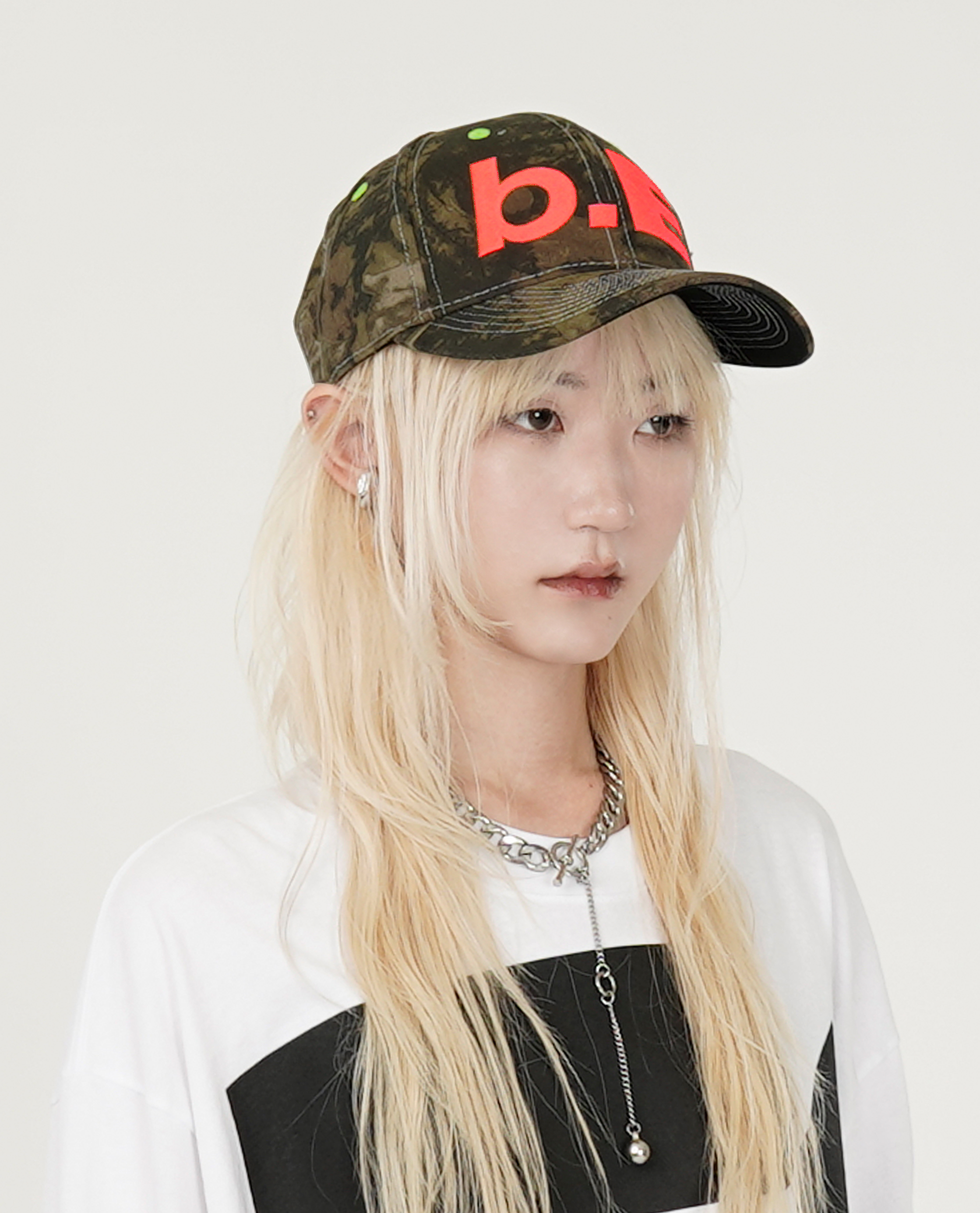 b.Eautiful b.E Hat (Tree Camo / Orange) - 25SS