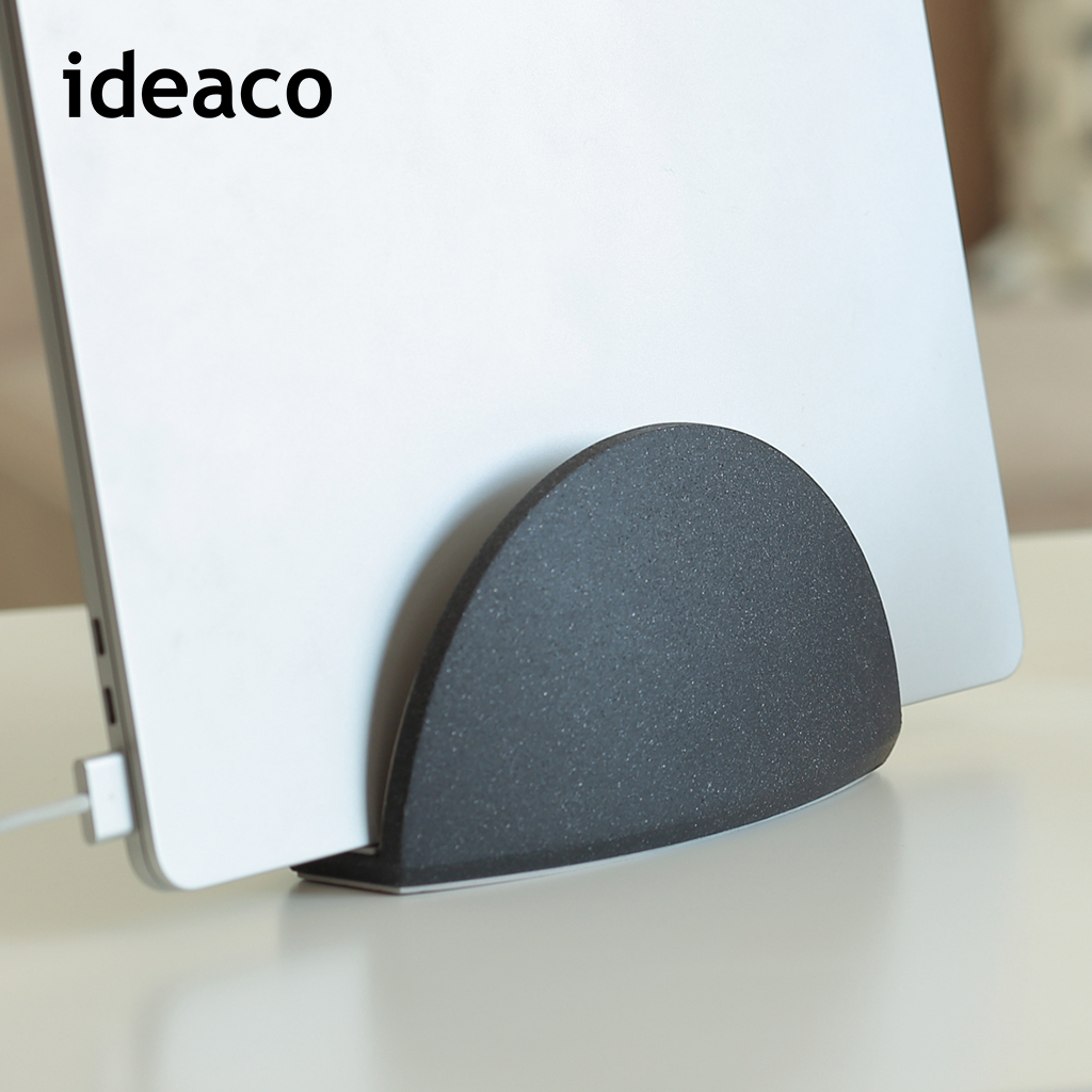 日本ideaco 極簡風筆記型電腦收納架-沙黑(砂岩款)