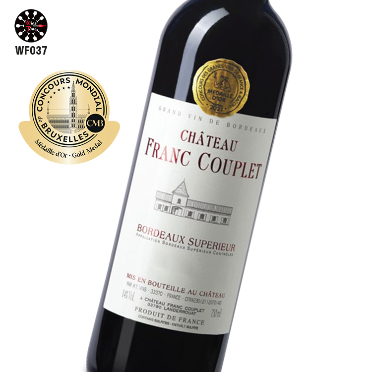 Chateau Franc Couplet Bordeaux Superieur Rouge 2020