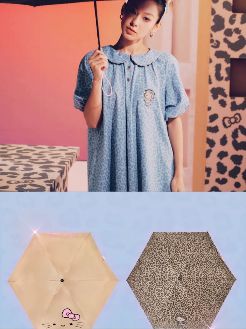 【 預購 】tbh野獸派 家居黑皮hello kitty 防曬兩用傘 UPF50+ 2款