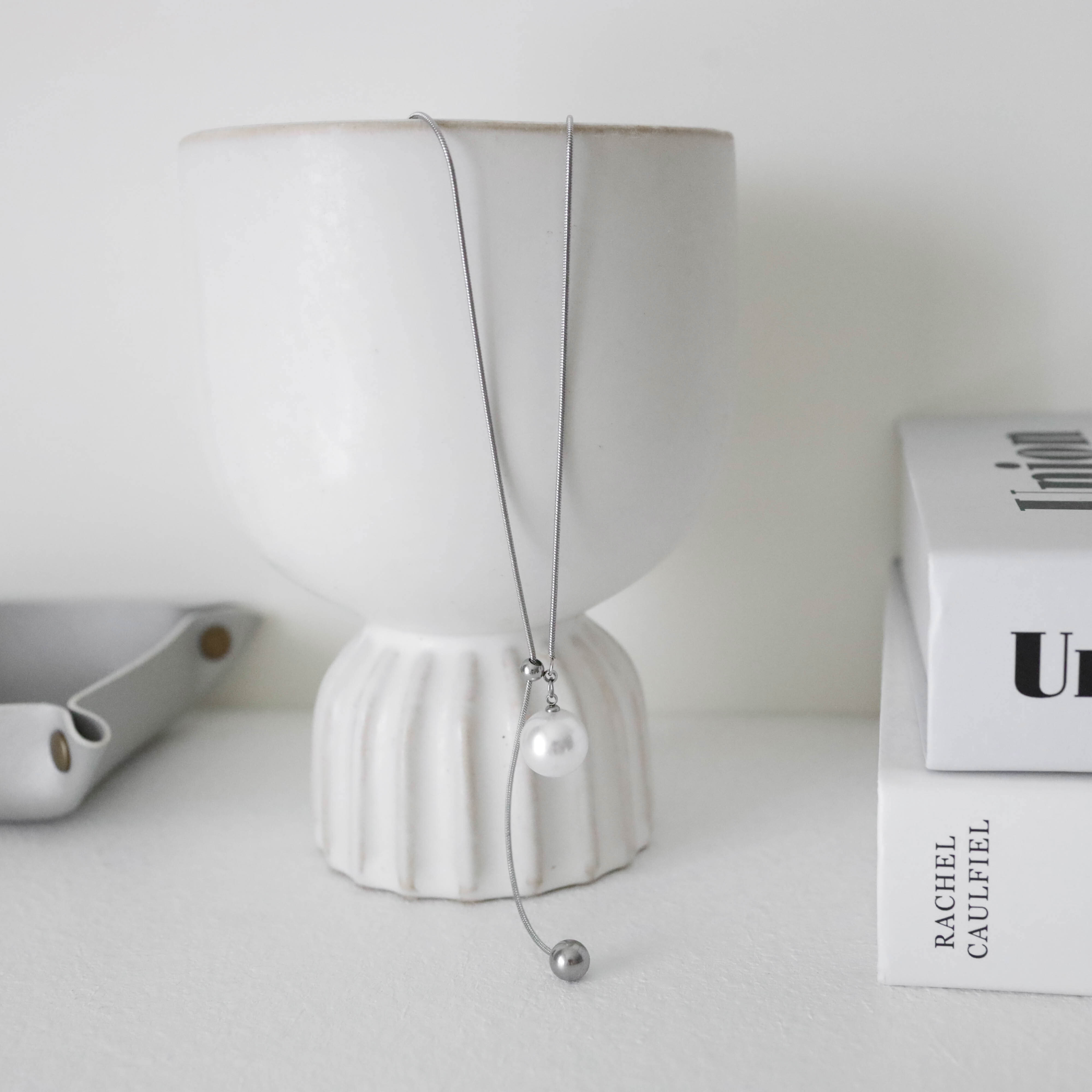 不怕水可調節珍珠長項鍊