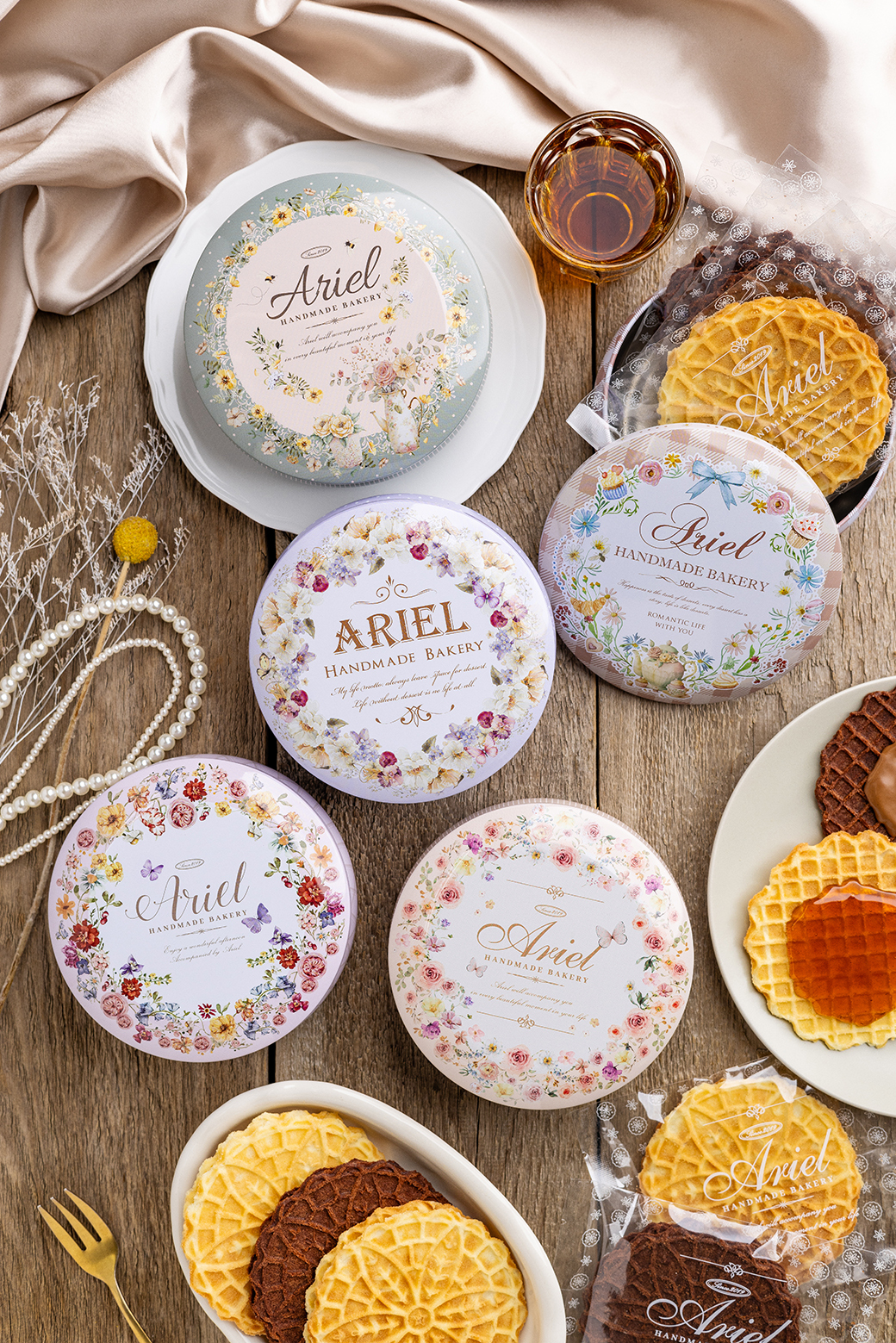 愛莉兒綜合夾心蕾絲餅 四入